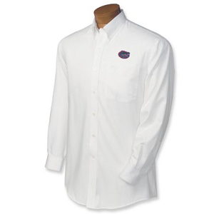 Florida Gators B&T LS Nailshead Sport Shirt - White
